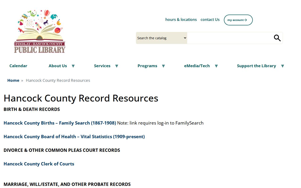 Findlay city directory historical record resources at the Hancock County library