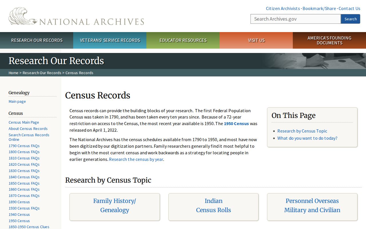 Findlay previous residents federal census genealogy research